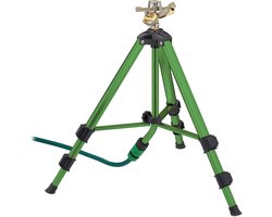 impulssproeier met telescopische statief - radius tot 9 m - metaal - 360° - groen-zwart