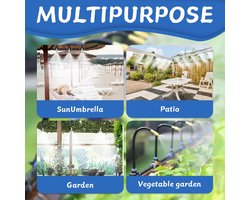 Irrigatiesysteem - 360° Gebogen Tuin - Automatisch Wateringssysteem - Druppelirrigatiesysteem - Tuin voor Landschap - Bloembed en Patio Planten (5 Meter)