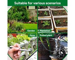 Irrigation Hoses, 4/7mm below and above ground drip irrigation line PVC plastic Heavy Duty Lawn Garden Water Flexible - ShopVlot