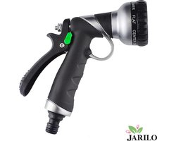 Jarilo - Spuitpistool - Sproeier ​- Sproeikop voor tuinslang - Metaal - Universeel en 8 standen