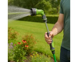 Kinzo Tuinspuit met 8 Sproeistanden - Verstelbare Spuitkop voor Tuinbewatering