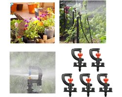 Micro Roterende Sprinkler voor Plant Irrigatie in Kas - Set van 10 Stuks