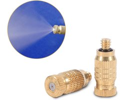 Schroefdraad messing voor mist sproeier - Set van 10 stuks mistsproeier spuitmonden mistspuiten mistspuitbus sproeier hoofd