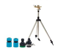 Statiefsproeier - Oscillerende sproeier - Tuinsproeierpistool - Tuinsproeier op telescopisch statief van messing