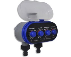 vidaXL Elektrische Irrigatie watertimer (2 uitgangen)