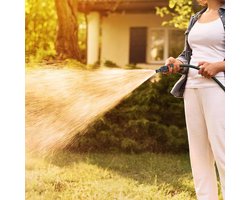 Waterpomp voor in de tuin - Planten water geven - Met aansluitadapter - 2 stuks snelontgrendelbare in-line aan/uit-klep - Geschikt voor autowasstraat en landbouw