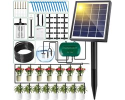 Zonne-Irrigatiesysteem 2025 - Automatisch Druppelirrigatiesysteem Met Timer - 15M Slang Voor Tuin En Balkon - Tuinirrigatie Voor Buitenplanten