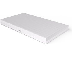 90x190 Koudschuim HR55 matras 22 cm dik - En wasbaar 40 °C. Met Luxe dubbeldoeks afritsbare hoes, 300 grams M2 hollowfiber
