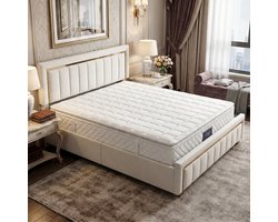 ADFBL Pocketvering Matras 160x200 cm - 25cm Dik - Oeko-Tex® Gecertificeerd | Ademend met Comfortschuim Toplaag