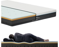 Best Life Matras 140x200 cm - Traagschuim & Koudschuim Matras - 18 CM - 3 Lagen