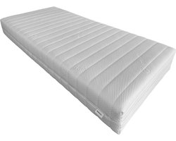EasyBedden® One - Koudschuim Visco Nasa Traagschuim matras 140x200 20 cm – Luxe uitvoering - Premium tijk - ACTIE - 100% veilig product