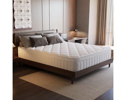 Elekiatech Matras 140x200 cm - 25 cm dik-Tweepersoonsmatrassen - Pocketvering matras - Anti-Allergische - met 9-laags composietstructuur