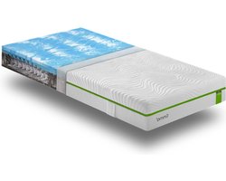 Emma Smart Medium Hybrid koudschuim pocketvering matras 180 x 200 cm - 10 jaar garantie - 21 cm - tot 120 kg