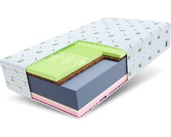 FDM® SAVONA Matras 140x200 cm - Hoogte 22 cm H3 en H4 - Koudschuim Matrassen - Dubbelzijdig - 7 zones - Öko-Tex