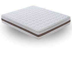 iLoveSleep - Matras MACERATA 200x200 5 cm Traagschuim met Koudschuim Matras - Dikte 28 cm - Stijfheid h3