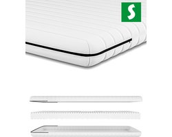 Koudschuim Matras - 140x200 - 7 zones - koudschuim - hoogwaardig plus tijk - 15 cm - zacht