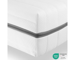 Matras 140x200 - 7 zones - 18 cm dik - Duo Hardheid H2/H3 - Sleepneo - Koudschuim - Stevig