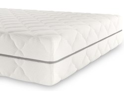 Matras 180 x 200 cm - Hoogte 21cm - Pocketvering matras 180x200 met 7 zones - Ergonomisch - Gemiddeld - Matras 180x200 Tweepersoons - Ademende Matrassen 180 x 200 Koudschuim matras geveerd