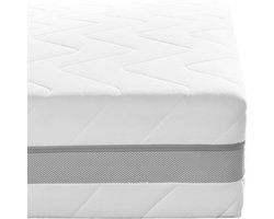 Matras 180 x 200 cm - Hoogte 24cm - Pocketvering matras 180x200 met 7 zones - Ergonomisch - stevig of zeer stevig - Matras 180x200 Tweepersoons - Ademende Matrassen 180 x 200 Koudschuim matras geveerd