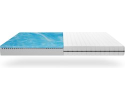 Matras - 7 Zones - 200x200 - koudschuim - gel - premium plus tijk - Stevig