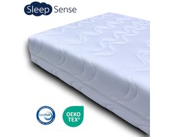 Sleep Sense® - Hotel XXL koudschuim matras 140x200 - circa 20 cm - Koudschuim - HR60 - premium afritsbare hoes - Oekotex Certipur gecertificeerd - 100% veilig