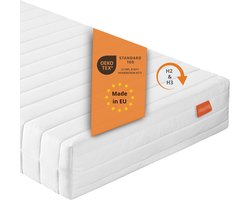 sleepling Basic 30 - wendematras 140x200 cm comfortschuim - matras met duo hardheidsgraad 2 en 3 - 21 cm hoogte - afneembare hoes - Made in EU - topkwaliteit - 140 x 200 x 21 cm - wit