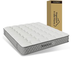 BLACKCOLORS Orthopedische koudschuimmatras 120x200 cm, matras met 7-zone pocketveringkern, hardheid H3 (gemiddeld hard) – OEKO-TEX®-gecertificeerd, hoogte 20 cm, 4 handgrepen + vacuümverpakking