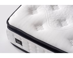 BSS Bedding Basel - Matras - 120x200 Matras - 30 cm dik - Orthopedisch Matras - 7 Zones - Gemiddeld Matras - Hypoallergeen - Ademend en met Geïntegreerde Topmatras