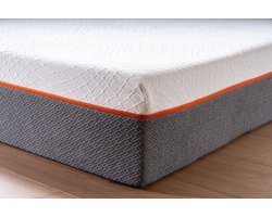 BSS Bedding Elite Matras - 120x200 Anti Slip Matras - 7-Zone Memory Foam Matras - 22 cm Dikte - Anti-Slip Onderzijde - HR & Steun Foam - Luxe Comfort