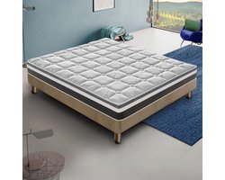 iLoveSleep - Matras ANNA 120x200 Traagschuim met Koudschuim Matras - Dikte 20 cm - Anti-allergisch - extra stevig