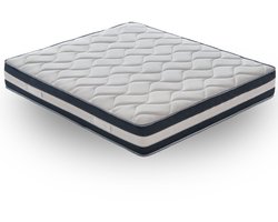 iLoveSleep - Matras FANTASMA 120x190 6,5 cm Traagschuim met Koudschuim Matras - Dikte 25 cm - Stijfheid h3