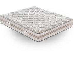 iLoveSleep - Matras PARIGI 120x200 Pocketvering Matras - Dikte 25 cm - 5cm traagschuim - met 9 zones - Verwijderbaar
