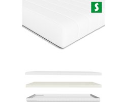 Koudschuim Matras 120 x 190 cm - Hoogte ca. 11 cm - Koudschuimmatras - Koudschuim Matras 120x190 eenpersoons - Ergonomisch - Ademende matrassen - Koudschuim Matras gemiddeld