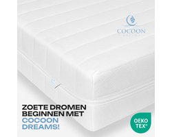 Matras - 120x200 cm - PREMIUM BAMBOO TIJK - 20CM - Hotel XXL - Nasa Koudschuim - Orthopedisch - Anti-allergie - Afritsbaar / Wasbaar - Stevig