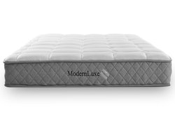 Orthopedisch koudschuim matras 120x200 cm, matras met 7-zones pocketveren kern, stevigheidsgraad H3 (medium stevig) – OEKO-TEX® gecertificeerd, 20 cm hoogte, 4 handgrepen + vacuüm verpakt