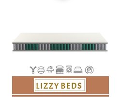 Pocketvering Matras - 120x200cm - 21cm dik - Hotel Comfort - Matras - Lizzybeds