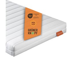 sleepling Basic 30 matras, 120x200 - 11 cm dik, koudschuim, hardheid graad 2 en 3, duo omkeerbaar matras, Made in EU, hoes wasbaar, Ökotex 100, wit