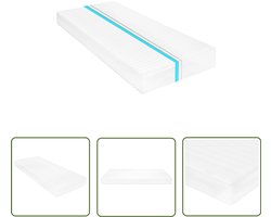 vidaXL 7 Zone Matras 120x200 cm - Comfort PU-schuim Slaapmatras - Matras Kopen - Pu-schuim Matras - 7 Zone Matras - Drukverlichtende Matras