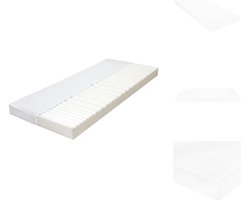 vidaXL Matras - Matrassen - Bedmatras - Bedmatrasen - Matras 7 Zone 10 cm PU-schuim H2 H3 120x200 cm