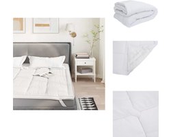 vidaXL Matrasbeschermer - Matrasbeschermers - Laken - Bedlaken - Matrasbeschermer 120x200 cm wit