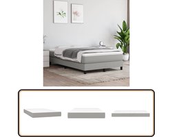 vidaXL Pocketveringmatras - 120x200x20 cm - Lichtgrijs Pocketveringmatras - Matras - Tweepersoonsmatras - Boxspringmatras - Ligcomfort