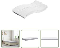 vidaXL Pocketveringmatras - Pocketveringmatrassen - Matras Pocketvering - Matras Pocketveren - Pocketveringmatras middelhard 120x200 cm