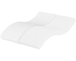 vidaXL - Schuimmatras - hardheid - H2 - H3 - 120x200 - cm - wit