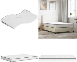 vidaXL Schuimmatras middelzacht 120x200 cm - Schuimmatras - Schuimmatrassen - Tweepersoonsmatras - Foam Matras