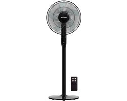 Auronic Statiefventilator - Staande Ventilator - Luchtkoeler - Vloer en tafelventilator - 3-in-1 - 12 Snelheden - Stille Ventilator - Fan - Met Afstandsbediening - Zwart
