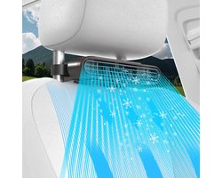 Autostoelventilator, oplaadbare autostoelventilator met drie rotatiesnelheden, zorgt voor verkoeling van uw rug, geschikt voor auto's, campers, SUV's, vrachtwagens en kinderen, blaast koele lucht.