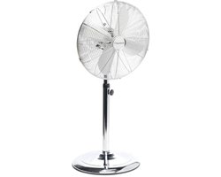 BESTRON DFS45S RETRO STATIEFVENTILATOR 45 CM CHROME 50 WATT
