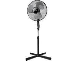 BLACK+DECKER Statiefventilator BXEFP41E - 3 Snelheden - Zwenkfunctie - Zwart