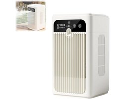 KZQ Draagbare Airco met Mistfunctuie, 3-in-1 Verdampingskoeler met 500 ml Watertank, Stille 20 dB Oplaadbare Mini Fan voor Bureau Slaapkamer Kantoor Camping