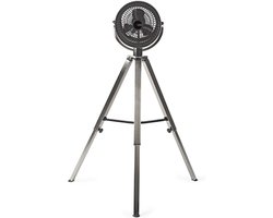 Nedis Statiefventilator - 250 mm - 3-Snelheden - Verstelbare hoogte - 45 W - Gerichtte luchtstroom - Metaal